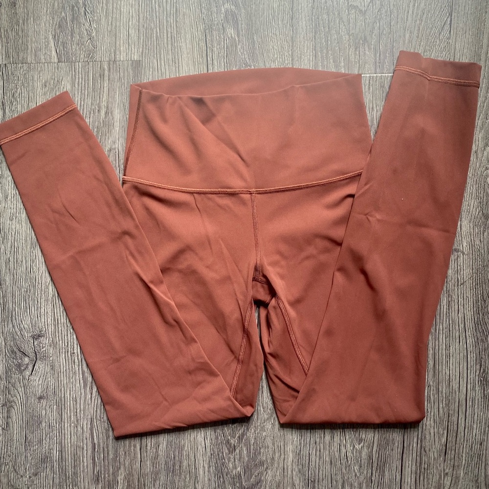 Lululemon Ancient Copper Wunder Under 25” Sz 4